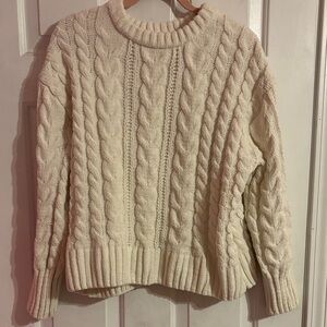 SO Cream Cable Knit Sweater